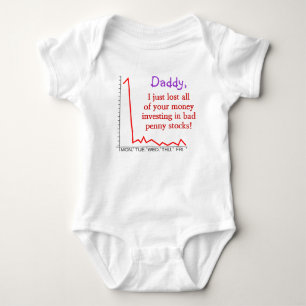 "Daddy, I just lost all of your money ..." Baby Bodysuit