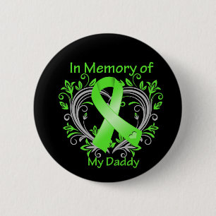 Daddy  - In Memory Lymphoma Heart 2 Inch Round Button