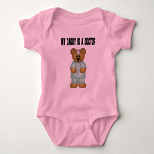 Daddy Is A Doctor Baby Bodysuit
