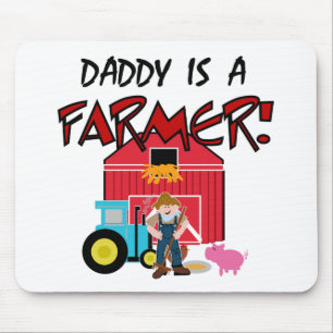 Daddy is a Farmer Tshirts and Gifts Mouse Pad