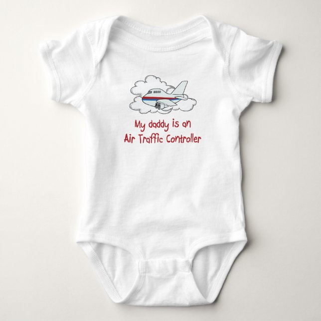 Daddy is an Air Traffic Controller baby shirt (Front)