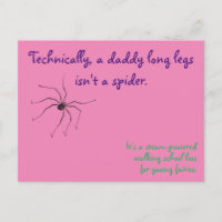 Daddy Long Legs Postcard