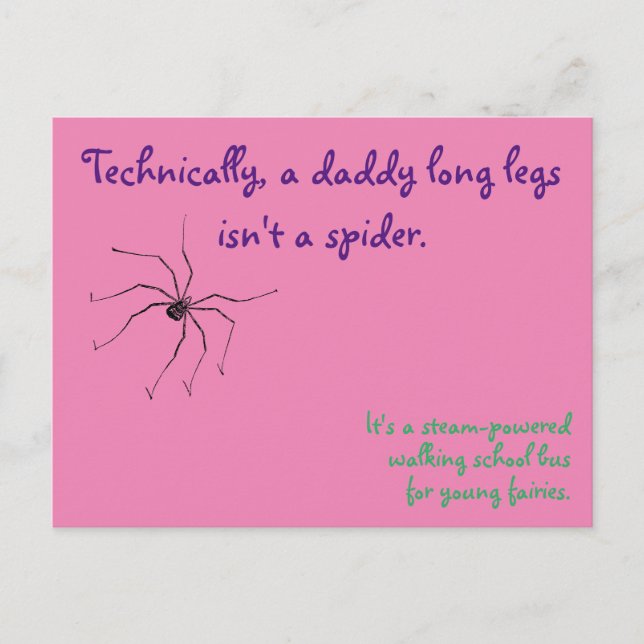 Daddy Long Legs Postcard (Front)