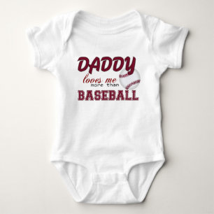 Daddy loves me more than soccer baby bodysuit