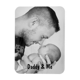 Daddy & Me Personalized Photo Father's Day Magnet