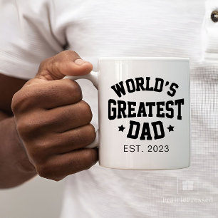 Daddy Modern Father's Day Greatest Father Coffee Mug