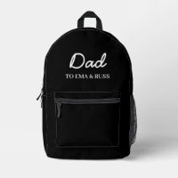 Daddy Modern Kids Names Black Design