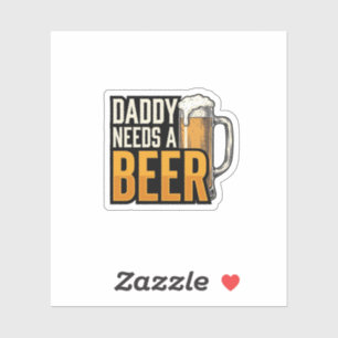 Daddy Needs a Beer Vintage Engraving Shirt Design_