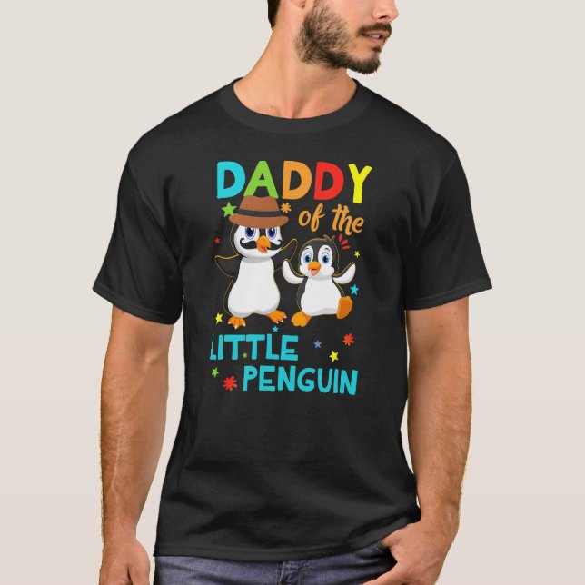 Daddy Of Little Penguin Birthday Family Shirts Mat (Front)