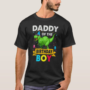 Daddy Of The Birthday Boy Dinosaur Saurus Family M T-Shirt