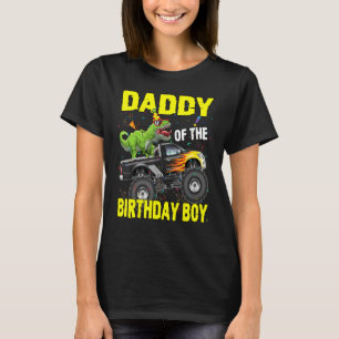 Daddy Of The Birthday Boy Dinosaurs T Rex Monster  T-Shirt