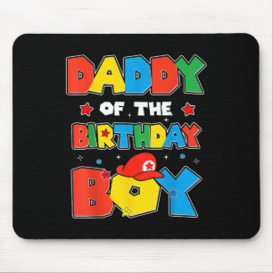 Daddy Of The Birthday Boy Game Gaming Family Match Mouse Pad