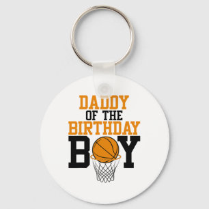 Daddy Of The Birthday Boy Sketll Family Birthday Keychain