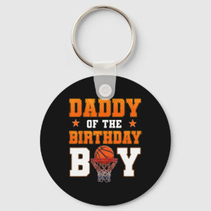 Daddy Of The Birthday Boy Sketll Party Family Matc Keychain