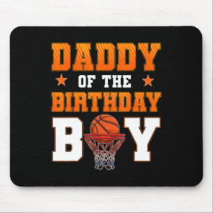 Daddy Of The Birthday Boy Sketll Party Family Matc Mouse Pad