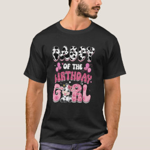 Daddy Of The Birthday Girl Cow Farm Family 1St Bir T-Shirt