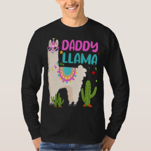 Daddy Of The Birthday Llama Girl Matching Family B T-Shirt