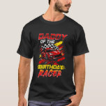 Daddy of The Birthday Racer Race Car Party Family  T-Shirt<br><div class="desc">Daddy of The Birthday Racer Race Car Party Family Matching</div>