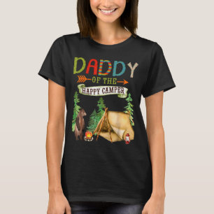 Daddy Of The Happy Camper First Birthday Camng  T-Shirt