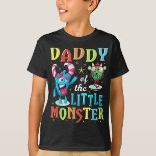 Daddy Of The Little Monster Family Matching Birthd T-Shirt