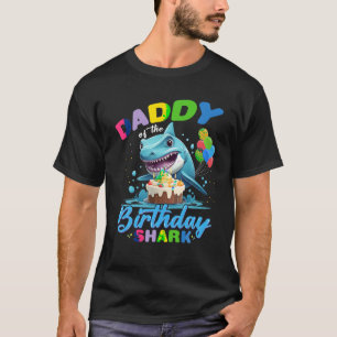 Daddy of the Shark Birthday Dad Matching Family T T-Shirt