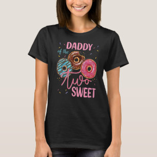 Daddy Of The Sweet Two 2nd Doughnut Birthday Party T-Shirt