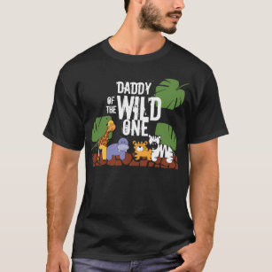 Daddy of the WILD ONE Safari First Birthday Party T-Shirt