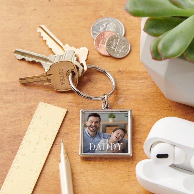 Daddy Overlay | Father's Day Photo Keychain (Desk)