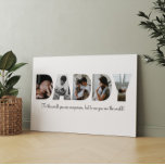 Daddy Photo Collage Canvas Print<br><div class="desc">This is a photo collage that spells out the word DADDY along with a custom message. This is the perfect gift for dad for father’s day,  his birthday or Christmas.</div>