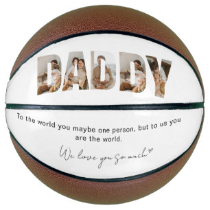 Daddy Photo Collage Father's Day Basketball