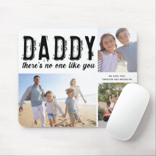 Daddy Photo Collage Father's Day Gift Mouse Pad