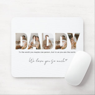 Daddy Photo Collage Father's Day Mouse Pad