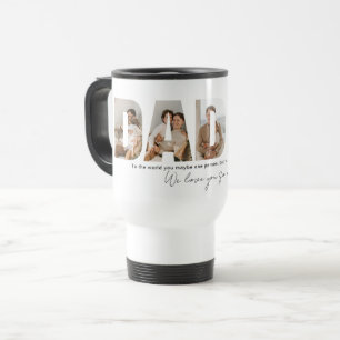 Daddy Photo Collage Father's Day Travel Mug