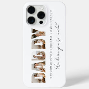 Daddy Photo Collage Message Father's Day iPhone 15 Pro Max Case