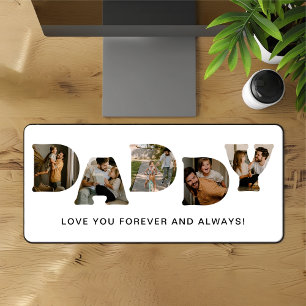DADDY Photo Letters Desk Mat