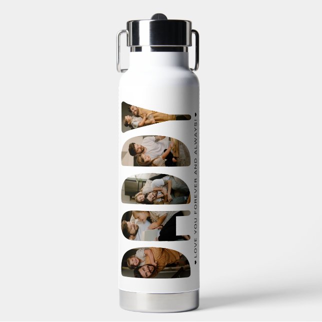 DADDY Photo Letters Water Bottle (Front)