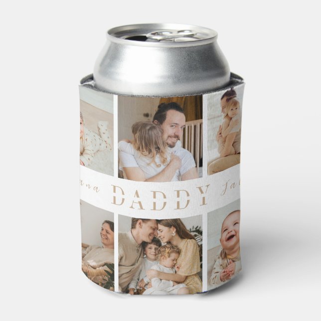 DADDY Photos Personalized Can Cooler Gift  (Can Front)
