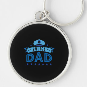 Daddy Policeman Keychain