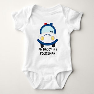 Daddy Policeman unisex baby bodysuit