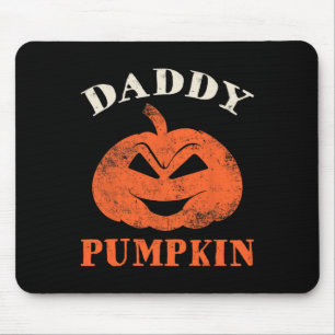 Daddy Pumpkin Matching Family Halloween Thanksgivi Mouse Pad