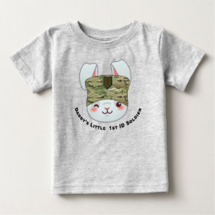 “Daddy’s Little 1st ID Soldier” Baby T-Shirt