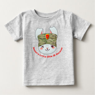 “Daddy’s Little 25th Infantry Division Soldier” Baby T-Shirt