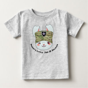 “Daddy’s Little 2nd Infantry Division Soldier Baby T-Shirt