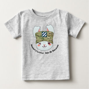 “Daddy’s Little 3rd Infantry Division Soldier” Baby T-Shirt