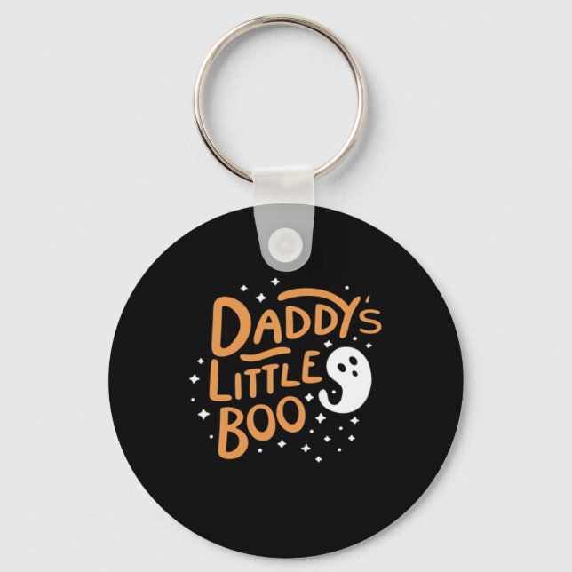 Daddy’s Little Boo, Happy Halloween Keychain (Front)