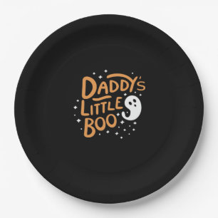 Daddy’s Little Boo, Happy Halloween Paper Plate