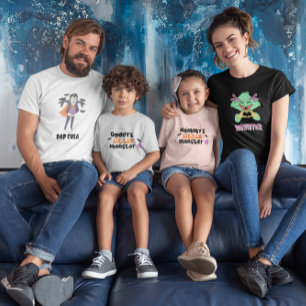 Daddy’s Little Monster Cute Halloween  Toddler T-shirt