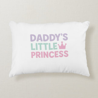 Daddy’s Little Princess – Pastel Neon Baby Girl De Accent Pillow