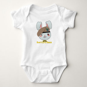 “Daddy’s Little Ranger Bunny” Baby Bodysuit
