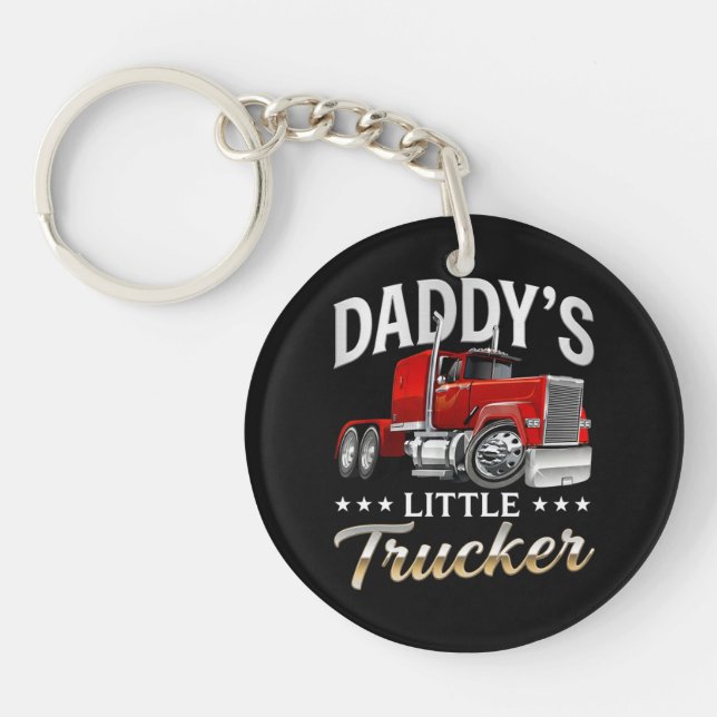 Daddy’s Little Trucker Keychain (Front)